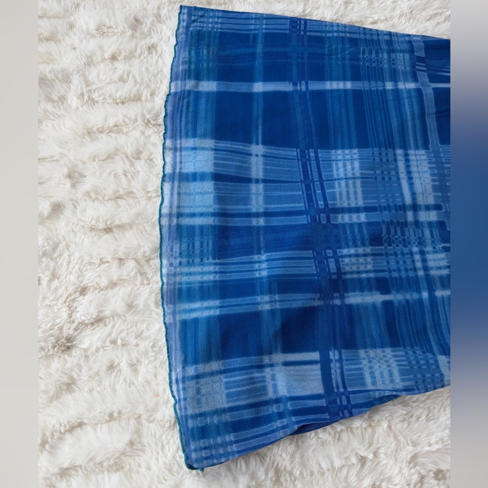 Y2K Cosabella Mesh Plaid Slip Dress - Picture 5 of 17